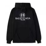 balenciaga embroidered sweater fr hoodie black mark white